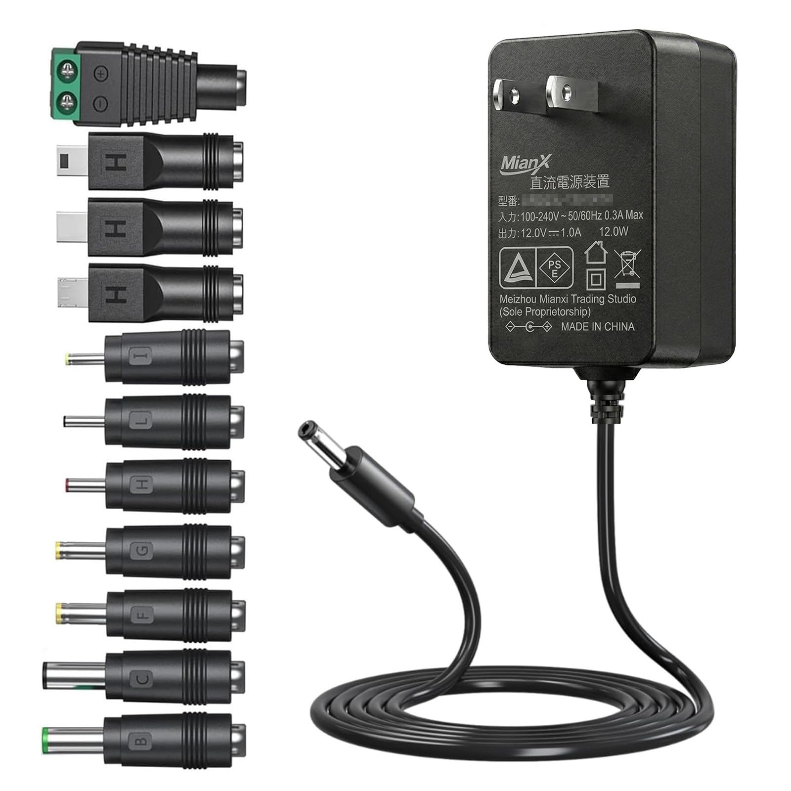 Amazon | 24v 1A 電源アダプター PSE認証 AC100-240V DC24V 1000mA